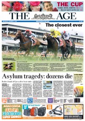 The Age (Australia) Newspaper Front Page for 2 November 2011