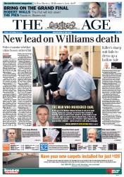 The Age (Australia) Newspaper Front Page for 30 September 2011