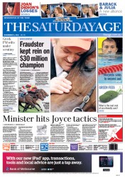The Age (Australia) Newspaper Front Page for 5 November 2011