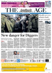 The Age (Australia) Newspaper Front Page for 8 November 2011