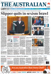 The Australian (Australia) Newspaper Front Page for 10 October 2012