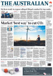 The Australian (Australia) Newspaper Front Page for 10 June 2011