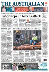 The Australian (Australia) Newspaper Front Page for 10 September 2012
