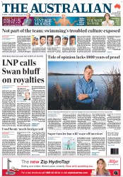The Australian (Australia) Newspaper Front Page for 12 September 2012