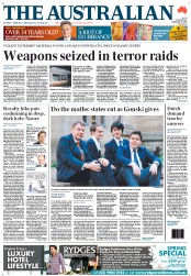 The Australian (Australia) Newspaper Front Page for 13 September 2012