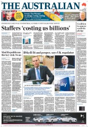 The Australian (Australia) Newspaper Front Page for 21 September 2012