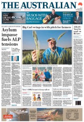 The Australian (Australia) Newspaper Front Page for 22 September 2011