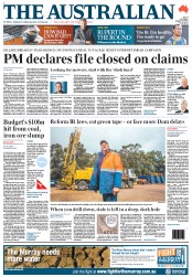 The Australian (Australia) Newspaper Front Page for 24 August 2012