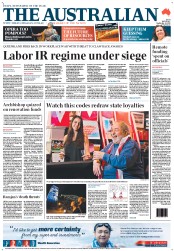 The Australian (Australia) Newspaper Front Page for 24 September 2012