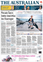 The Australian (Australia) Newspaper Front Page for 27 September 2011