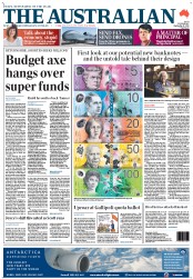 The Australian (Australia) Newspaper Front Page for 27 September 2012