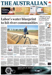 The Australian (Australia) Newspaper Front Page for 28 November 2011
