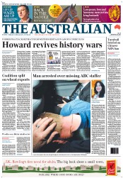 The Australian (Australia) Newspaper Front Page for 28 September 2012