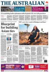 The Australian (Australia) Newspaper Front Page for 29 September 2011