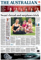 The Australian (Australia) Newspaper Front Page for 30 November 2011
