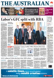 The Australian (Australia) Newspaper Front Page for 31 August 2011