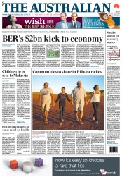 The Australian (Australia) Newspaper Front Page for 3 June 2011