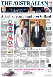 The Australian (Australia) Newspaper Front Page for 6 September 2011