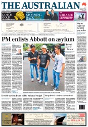 The Australian (Australia) Newspaper Front Page for 7 September 2011