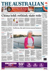 The Australian (Australia) Newspaper Front Page for 7 September 2012