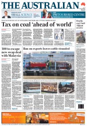 The Australian (Australia) Newspaper Front Page for 8 June 2011