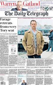 The Daily Telegraph (UK) Newspaper Front Page for 12 November 2019