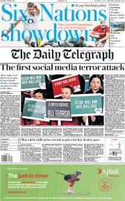 The Daily Telegraph (UK) Newspaper Front Page for 16 March 2019
