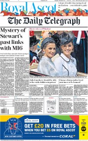 The Daily Telegraph (UK) Newspaper Front Page for 18 June 2019