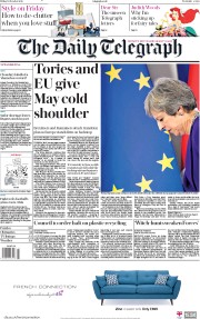 The Daily Telegraph (UK) Newspaper Front Page for 19 October 2018