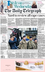 The Daily Telegraph (UK) Newspaper Front Page for 20 December 2017
