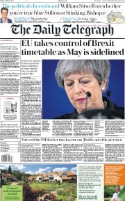 The Daily Telegraph (UK) Newspaper Front Page for 22 March 2019