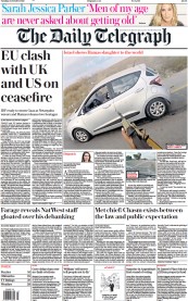 The Daily Telegraph (UK) Newspaper Front Page for 24 October 2023