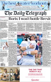 The Daily Telegraph (UK) Newspaper Front Page for 24 June 2019