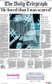 The Daily Telegraph (UK) Newspaper Front Page for 25 October 2018
