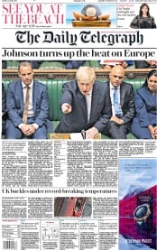 The Daily Telegraph (UK) Newspaper Front Page for 26 July 2019