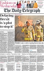 The Daily Telegraph (UK) Newspaper Front Page for 27 February 2019