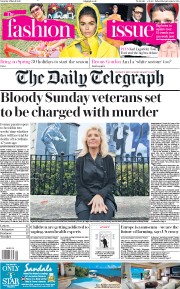 The Daily Telegraph (UK) Newspaper Front Page for 2 March 2019