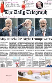 The Daily Telegraph (UK) Newspaper Front Page for 30 November 2017