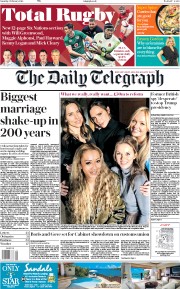 The Daily Telegraph (UK) Newspaper Front Page for 3 February 2018
