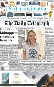 The Daily Telegraph (UK) Newspaper Front Page for 3 August 2019