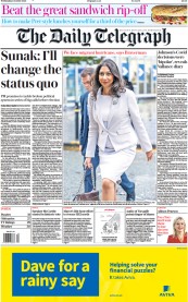 The Daily Telegraph (UK) Newspaper Front Page for 4 October 2023