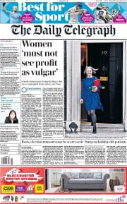 The Daily Telegraph (UK) Newspaper Front Page for 4 February 2019