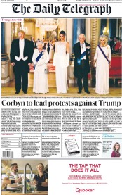 The Daily Telegraph (UK) Newspaper Front Page for 4 June 2019
