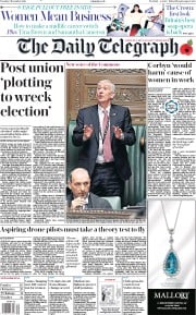The Daily Telegraph (UK) Newspaper Front Page for 5 November 2019