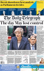The Daily Telegraph (UK) Newspaper Front Page for 5 December 2018