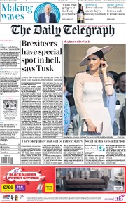 The Daily Telegraph (UK) Newspaper Front Page for 7 February 2019