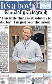 The Daily Telegraph (UK) Newspaper Front Page for 7 May 2019