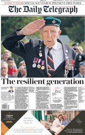 The Daily Telegraph (UK) Newspaper Front Page for 7 June 2019