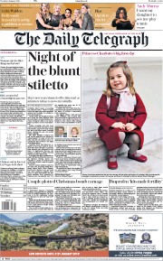 The Daily Telegraph (UK) Newspaper Front Page for 9 January 2018
