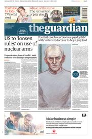 The Guardian (UK) Newspaper Front Page for 10 January 2018
